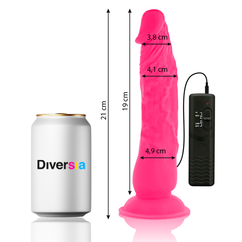 Ilhaerotica - DIVERSIA - FLEXÍVEL VIBRATÓRIO 21 CM - ROSA