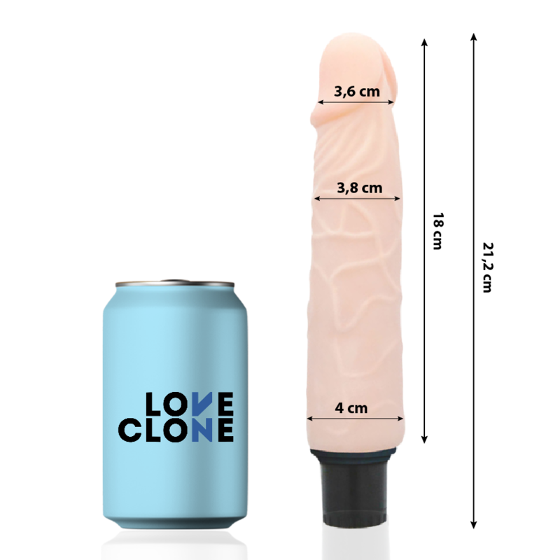 Ilhaerotica - LOVECLONE - VIBRADOR AUTO LUBRIFICANTE FINN 21