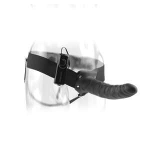 FETISH FANTASY SERIES – 19 CM VIBRATÓRIO OCO STRAP-ON PRETO