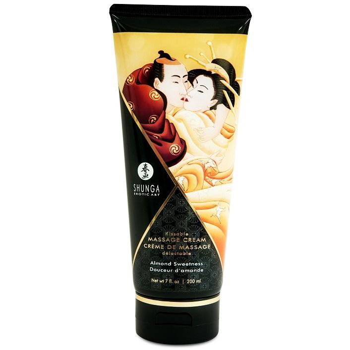 Ilhaerotica - SHUNGA - CREME DE MASSAGEM DE AMÊNDOA DOCE 200 ML