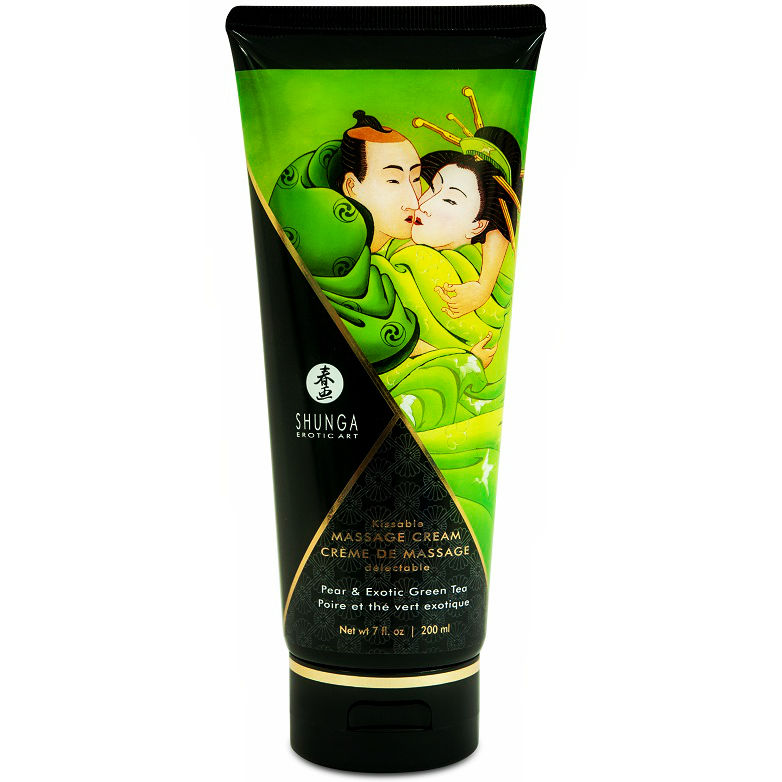 Ilhaerotica - SHUNGA - CREME DE MASSAGEM DE PERA E CHÁ VERDE 200 ML