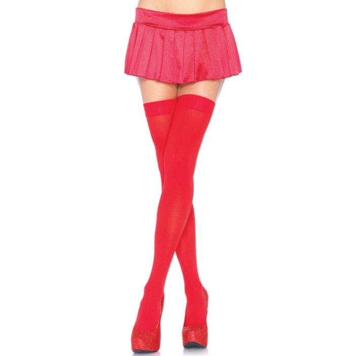 Ilhaerotica - LEG AVENUE - MEIAS NYLON VERMELHO