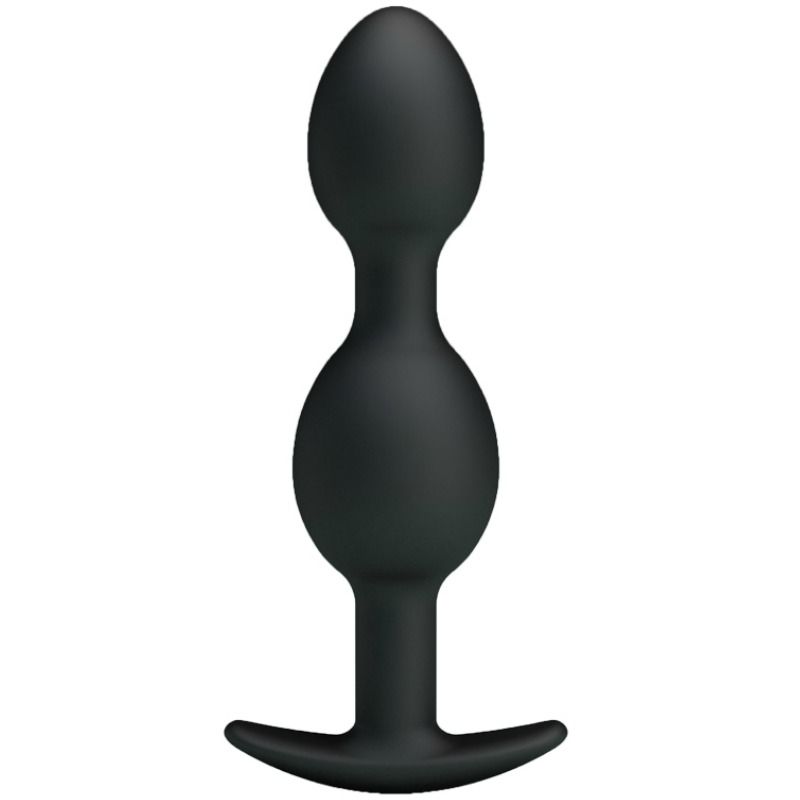 Ilhaerotica - PRETTY LOVE - BOLAS ANAIS DE SILICONE 12.5 CM PRETAS