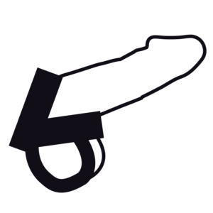 DARKNESS – ANEL DE PELE PARA PÊNIS E TESTÍCULOS