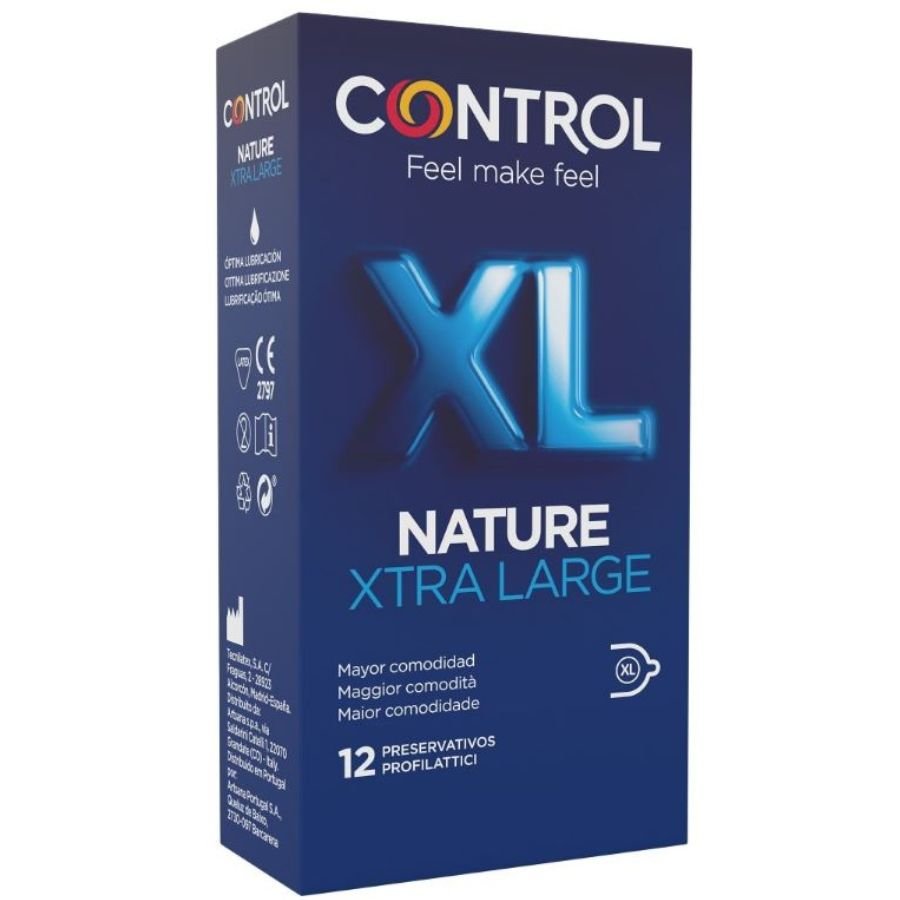 Ilhaerotica - CONTROL - ADAPTA NATURE XL CONDOMS 12 UNITS