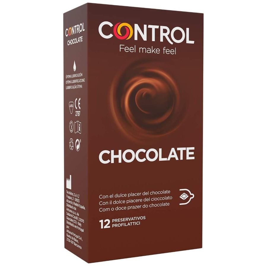 Ilhaerotica - CONTROL - ADAPTA CHOCOLATE CONDOMS 12 UNITS