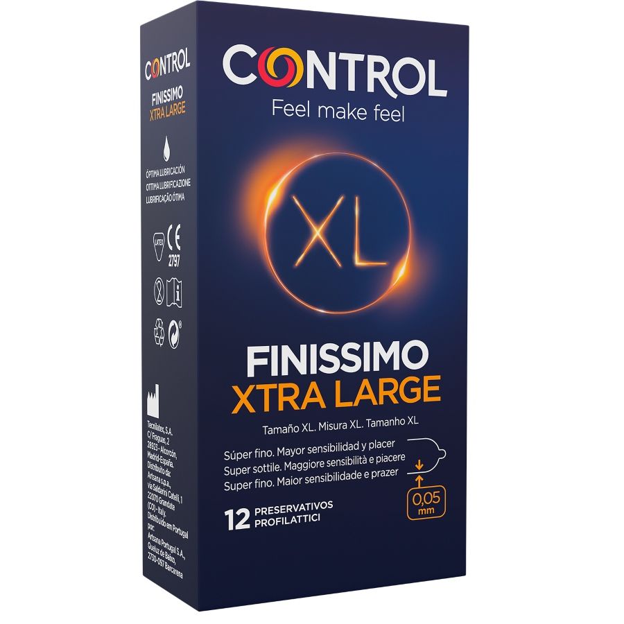 Ilhaerotica - CONTROL - PRESERVATIVOS FINISSIMO XL 12 UNIDADES