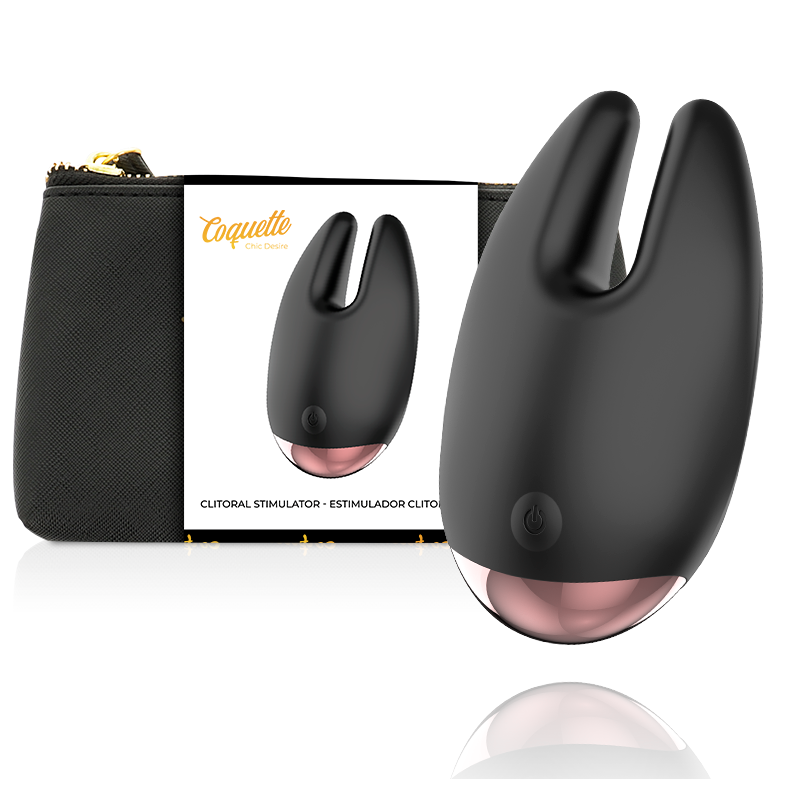 Ilhaerotica - COQUETTE TOYS - ESTIMULADOR CLITORIAL PRETO / OURO