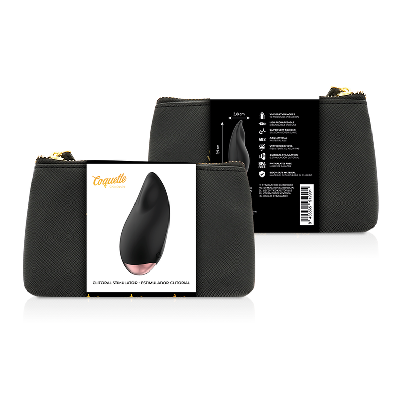 COQUETTE TOYS - ESTIMULADOR CLITORIAL PRETO / OURO - Image 2