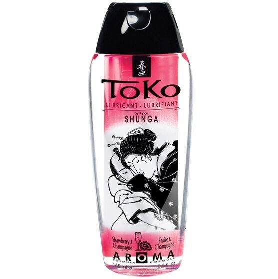 Ilhaerotica - SHUNGA - TOKO AROMA LUBRIFICANTE DE MORANGO E CHAMPANHE