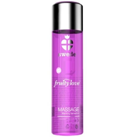 Ilhaerotica - SWEDE - FRUITY LOVE EFEITO DE AQUECIMENTO ÓLEO DE MASSAGEM ROSA FRAMBOESA E RUIBARBO 60 ML