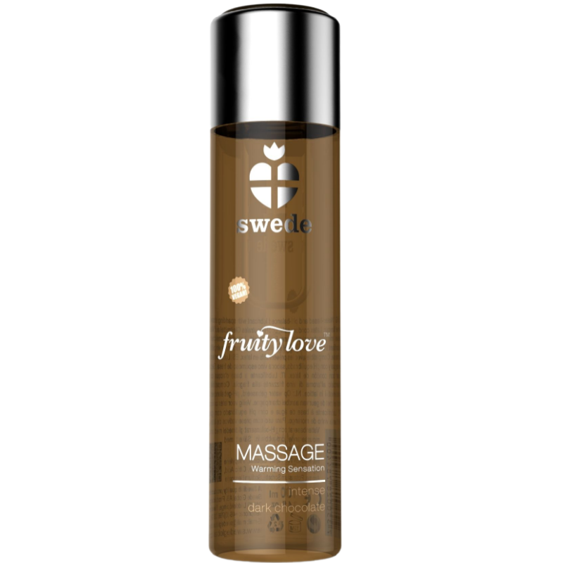 Ilhaerotica - SWEDE - ÓLEO DE MASSAGEM DE EFEITO AQUECENTE FRUTO AMOR CHOCOLATE ESCURO INTENSO 120 ML