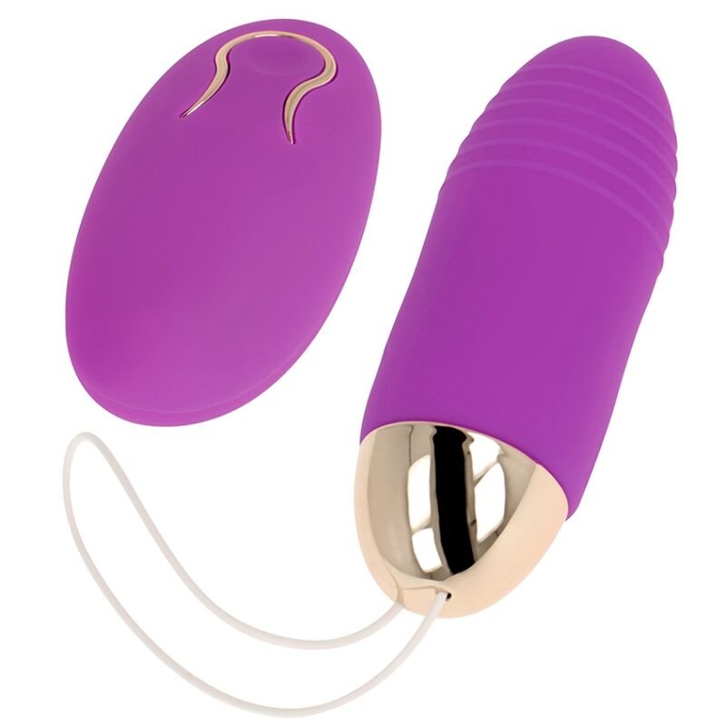 Ilhaerotica - OHMAMA - OVO VIBRANTE COM CONTROLE REMOTO 10 VELOCIDADES ROXO