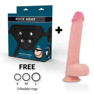 ROCKARMY – ARN S + DILDO SILICONE LÍQUIDO PREMIUM KINGCOBRA 24CM
