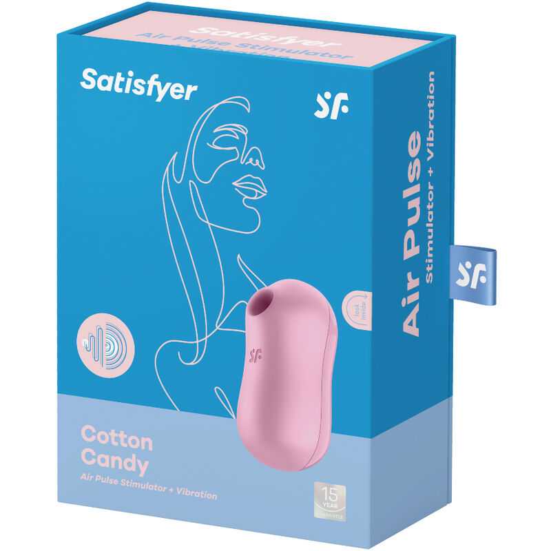 SATISFYER - ESTIMULADOR E VIBRADOR DE PULSO DE AR COTTON CANDY LILÁS - Image 3