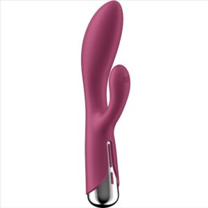 SATISFYER – COELHO GIRATÓRIO 1 CLITÓRIS E ESTIMULAO DE PONTO G VERMELHO