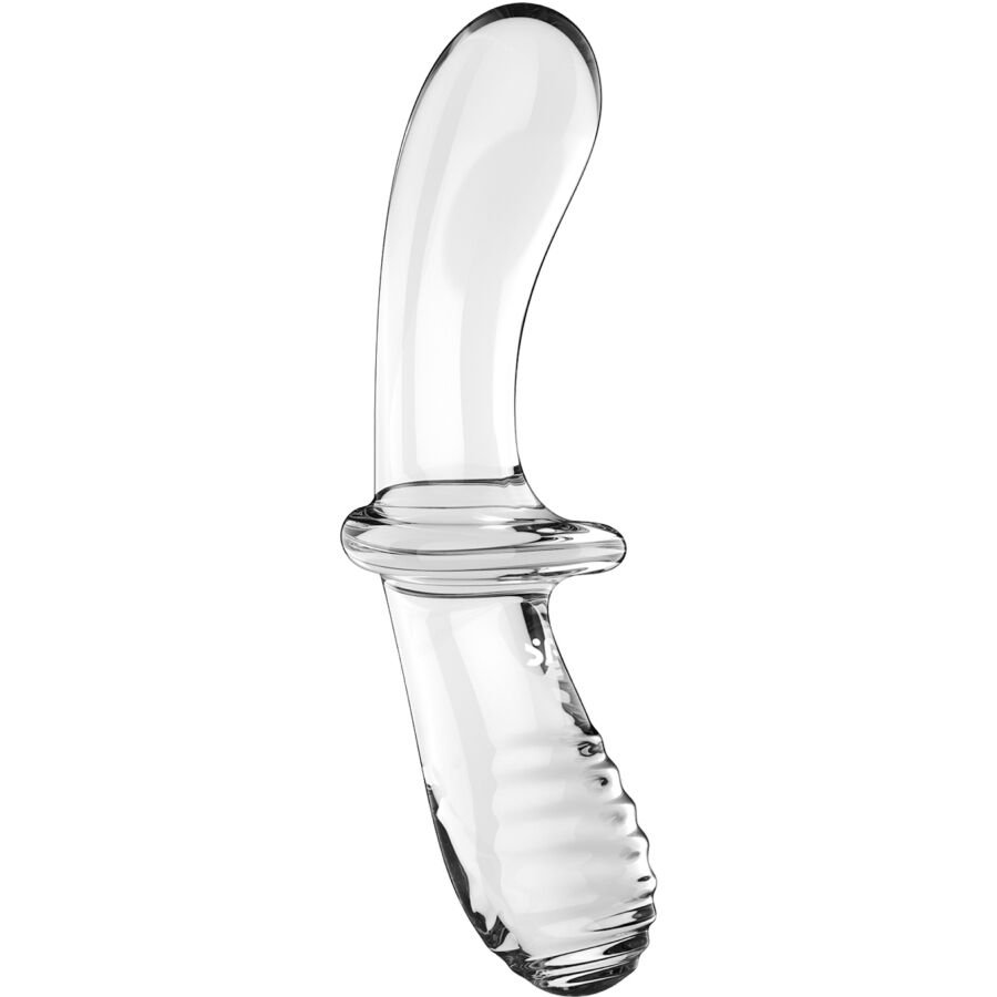 SATISFYER - DILDO DE CRISTAL DUPLO TRANSPARENTE - Image 2