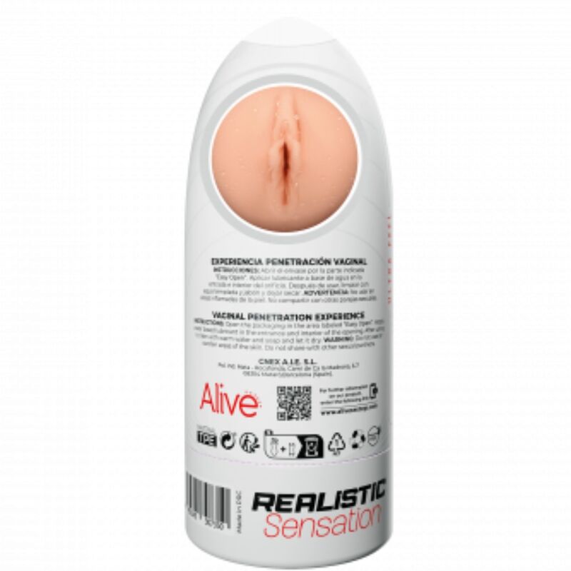 ALIVE - FLEX MASTURBADOR MASCULINO VAGINAL TAMANHO M - Image 3