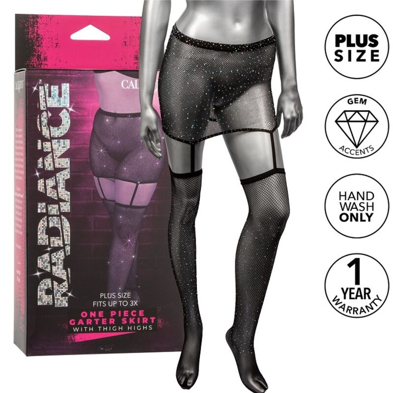 Ilhaerotica - RADIANCE - SAIA GARTER COXAS PLUS SIZE