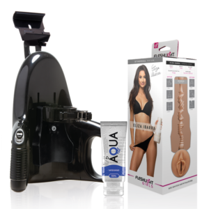 FLESHLIGHT – ELIZA IBARRA VAGINA + LANÇAMENTO UNIVERSAL + LUBRIFICANTE AQUA QUALITY 50 ML