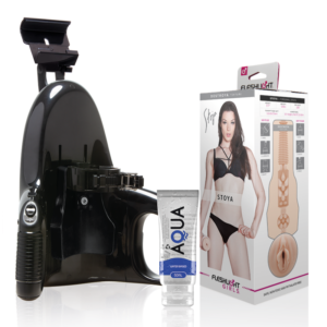 FLESHLIGHT – VAGINA STOYA DESTROYA + LANÇAMENTO UNIVERSAL + LUBRIFICANTE AQUA QUALITY 50 ML