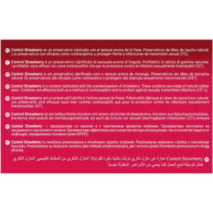 CONTROL – PRESERVATIVOS ADAPTA MORANGO 144 UNIDADES