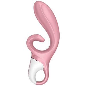 SATISFYER – APLICATIVO VIBRADOR DE COELHO HUG ME ROSA