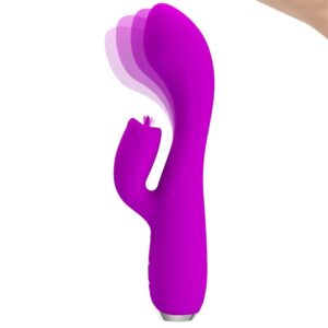 PRETTY LOVE – VIBRADOR DE COELHO RECARREGVEL GLORIA – ROXO IMPERMEVEL