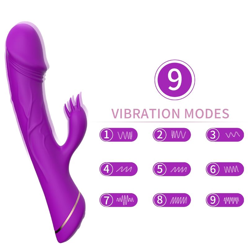 Ilhaerotica - ARMONY - DILDO VIBRADOR COELHO SILICONE ROXO