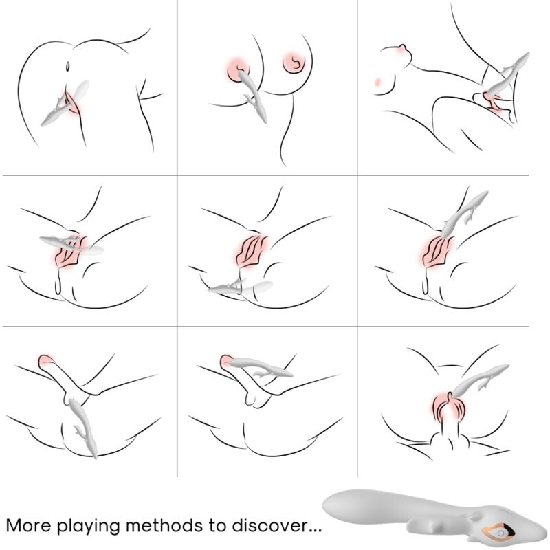 ARMONY - ELK VIBRADOR COELHO CURVADO VERMELHO - Image 3