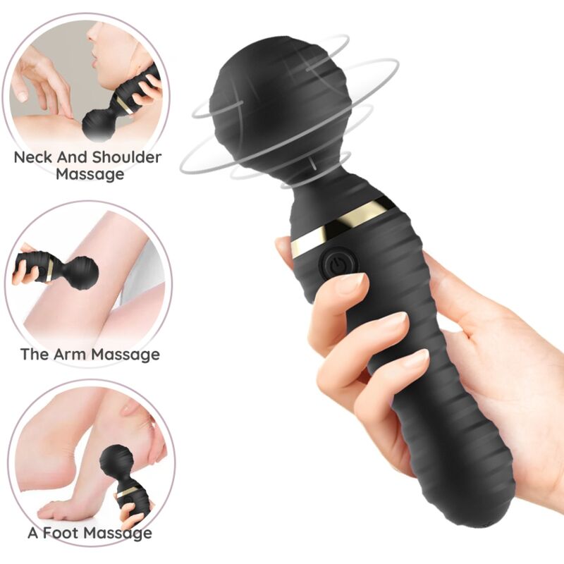 Ilhaerotica - ARMONY - MASSAGER E VIBRADOR FREEDO PEQUENO PRETO