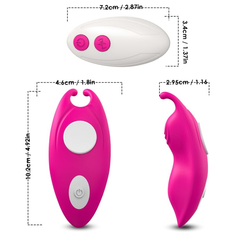 Ilhaerotica - ARMONY - MEL BEE WEARABLE CALÇAS VIBRADOR G-SPOT CONTROLE REMOTO FÚCSIA