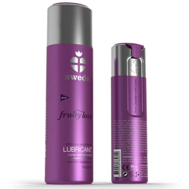 Ilhaerotica - SWEDE - LUBRIFICANTE FRUITY LOVE FRAMBOESA RHUBARB 50 ML