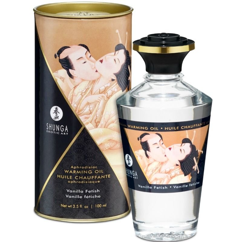 Ilhaerotica - SHUNGA - ÓLEO DE MASSAGEM COM EFEITO DE CALOR SABOR FETISH BAUNILHA 100 ML
