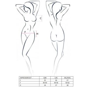 PASSION – CONJUNTO EXPRESSO WOMAN TAMANHO L/XL FETISH