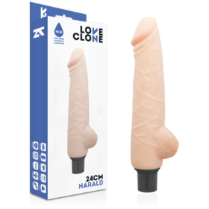 LOVECLONE – VIBRADOR AUTO LUBRIFICANTE HARALD 24 CM -O- 4 CM
