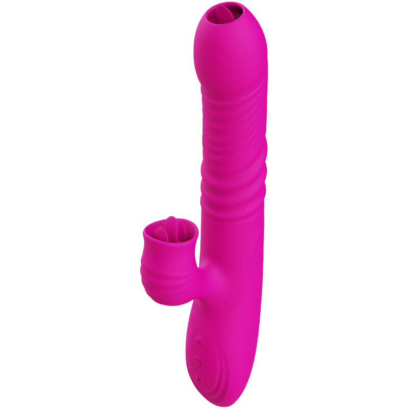 Ilhaerotica - ARMONY - FANNY MULTIFUNÇÃO VIBRADOR DE LÍNGUA DUPLA FÚCSIA EFEITO CALOR