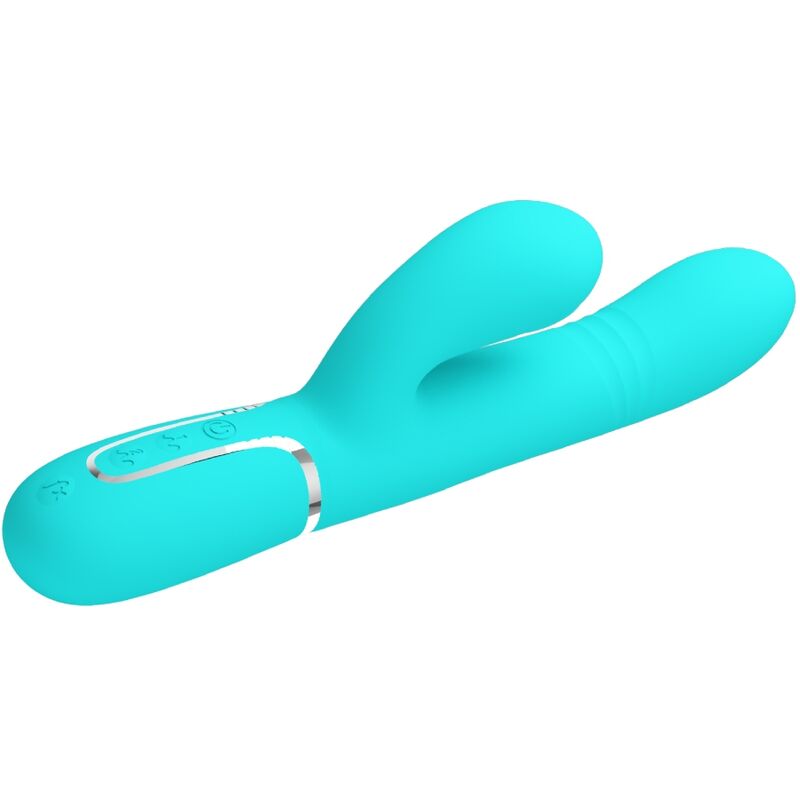 Ilhaerotica - PRETTY LOVE - VIBRADOR MULTIFUNÇÃO G-SPOT AQUA VERDE