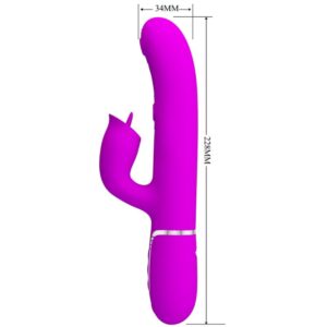 BONITO AMOR – VIBRADOR DE COELHO COM LAMBEDURA FÚCSIA