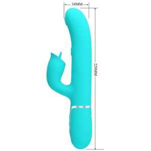 BONITO AMOR – VIBRADOR DE COELHO COM LAMBIDA AQUA VERDE