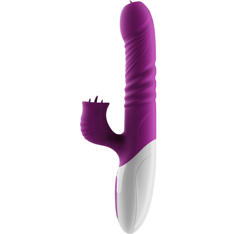 ARMONY - VIBRADOR DE LÍNGUA DUPLA E EFEITO DE CALOR VIOLETA DE EMPURRO - Image 2