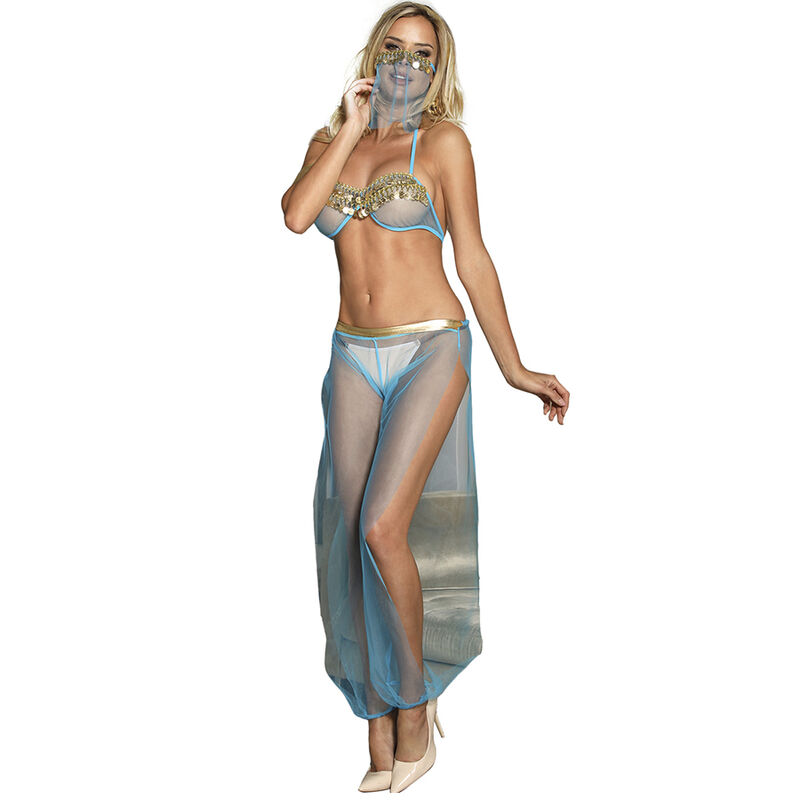 Ilhaerotica - SUBBLIME - CONJUNTO DE LINGERIE AZUL ESTILO INDIA S/M