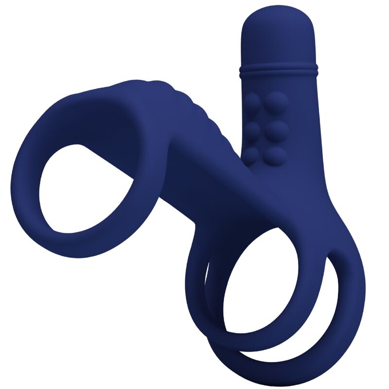 Ilhaerotica - PRETTY LOVE - ANEL VIBRANTE ELISH COM EXTENSO AZUL