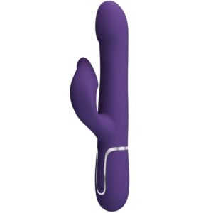 PRETTY LOVE – ZALIN VIBRADOR DE COELHO PÉROLAS 4 EM 1 ROXO