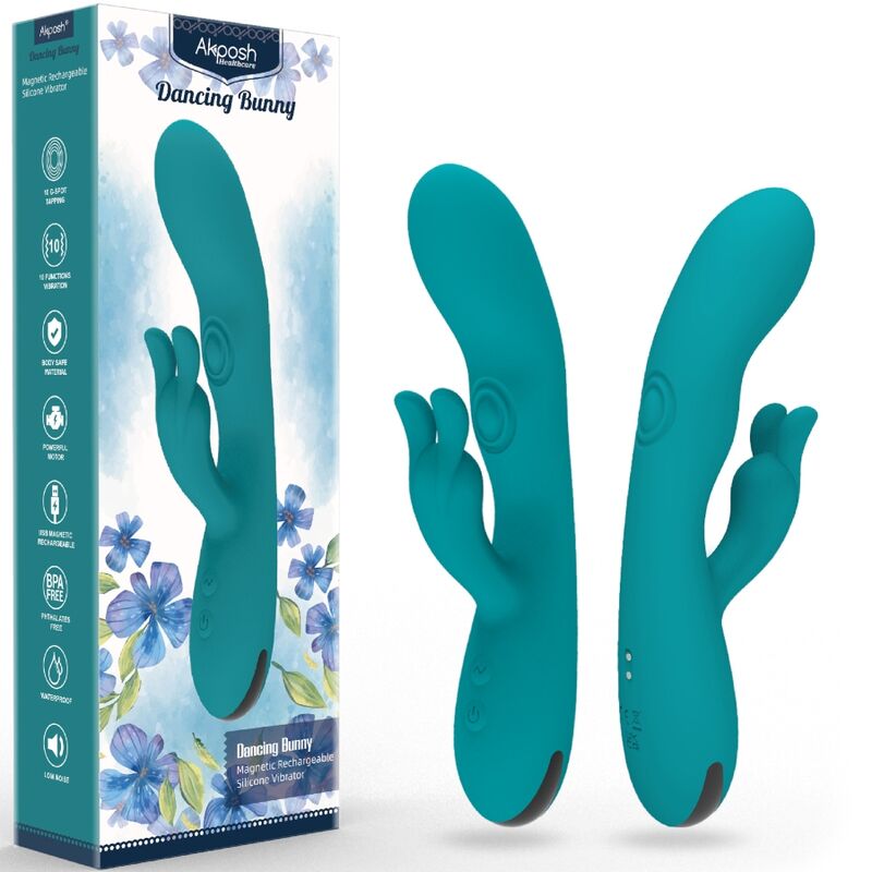 Ilhaerotica - ARMONY - DANCING BUNNY VIBRADOR COELHO 10 VELOCIDADES VERDE