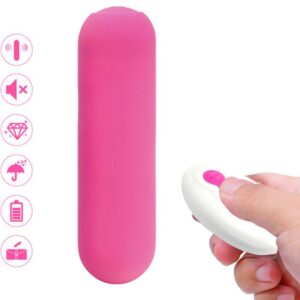 ARMONY – SPLASH JOIE VIBRADOR BULLET SILICONE CONTROLE REMOTO 10 VIBRAÇÕES 75 X 19 CM ROSA