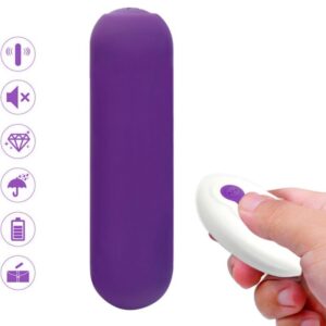 ARMONY – SPLASH JOIE VIBRADOR BULLET SILICONE CONTROLE REMOTO 10 VIBRAÇÕES 75 X 19 CM ROXO