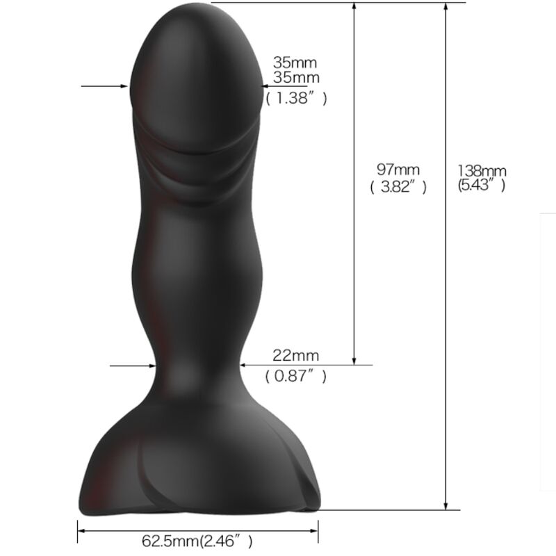 ARMONY - EXTREME A BLOOM VIBRADOR ROSE E CONTROLE REMOTO DE PLUG ANAL PRETO - Image 3