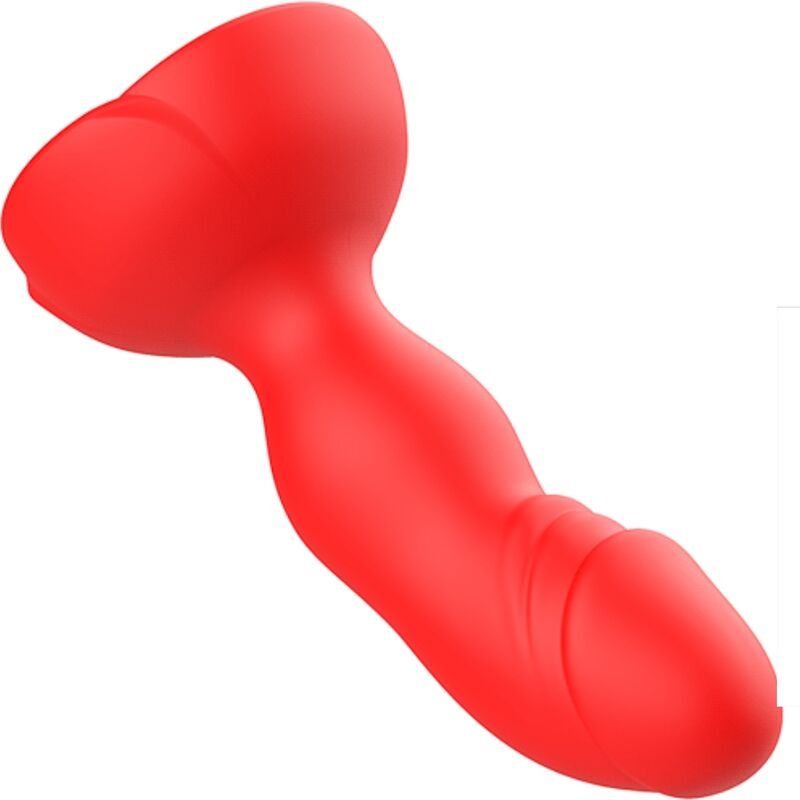 Ilhaerotica - ARMONY -  EXTREME A BLOOM VIBRADOR ROSE E PLUG ANAL CONTROLE REMOTO VERMELHO