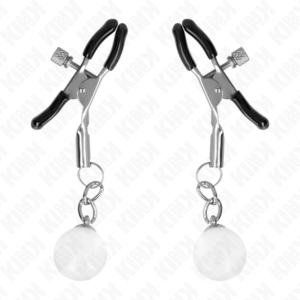 KINK – GRAMPOS DE BICO DE VIDRO PRATA 6 CM